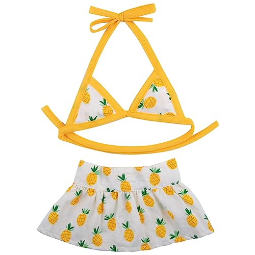 Watreketal Hundekostüm,Hunde-Bikini-Set Mit Blumenmuster Badeanzug für Kleine Welpen und Katzen Modischer Badeanzug für Partys Aller Vier Jahreszeiten von Watreketal