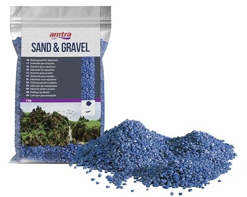 Amtra Blue Ceramized Quartz – Feiner Quarz-Aquariumsand, für Süß oder Salzwasser, 2–3 mm Körnung, Menge 5 kg von Amtra