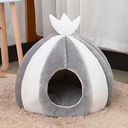 Wbeian Durable Pet House Hund Katze Kissen, Indoor Selbstwärmende Katze Hund Höhle Bett, Weiche Hund Katze Beruhigendes Pad, Schlafnest mit Rutschfester Unterseite von Wbeian