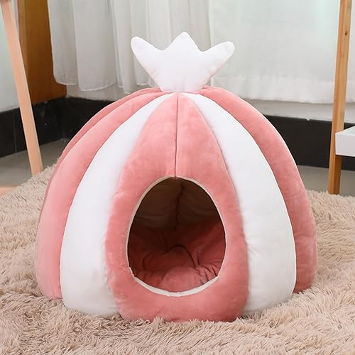 Wbeian Durable Pet House Hund Katze Kissen, Indoor Selbstwärmende Katze Hund Höhle Bett, Weiche Hund Katze Beruhigendes Pad, Schlafnest mit Rutschfester Unterseite von Wbeian