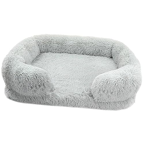 Wbeian Hund Katze Haustierbett, Welpen Kätzchen Katze Hund Schlafmatte, Weiche Bequeme Hunde Katzen Beruhigendes Kissen, Abnehmbares Rutschfestes Hundebett, S/M/L/XL Größe von Wbeian