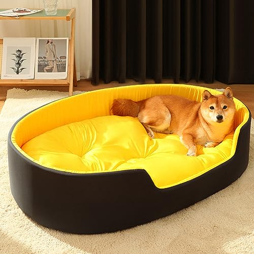 Weiches Katzen-Hundebett, bequemes Haustier-Sofa-Haus, rutschfeste Hunde Katzen Beruhigendes Bett Waschbar Welpen Kätzchen Schlafkissen, Indoor Katze Hund Nest Bett von Wbeian