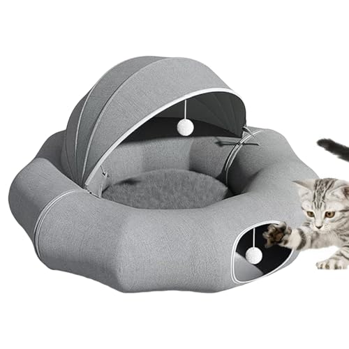 Cat Play Tunnels | Cat Tunnel Bed | Cat Tunnel | Cat Toys | Indoor Cat Tunnles Play | Detachable Donut Cat Bed Cat Playground Toys Pet Play Tunnel Toy for Cats Kittens von Wcybym