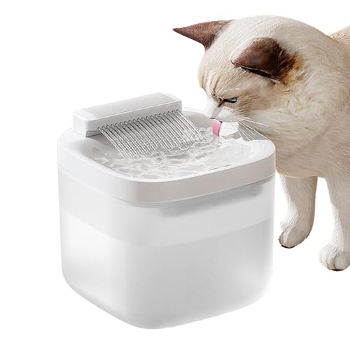 Cat Water Fountain, Welpenwasserspender, Pet Hydratation Station, Flüsterbetriebsbetrieb, große Kapazität und leicht nachzufüllen, 18x18x15,5 cm/7,09 x 7,09 x 6,1 Zoll für Kätzchenpuppen Cat Water Fountain, Welpenwasserspender, Pet Hydratation Station, Flüsterbetriebsbetrieb, große Kapazität und leicht nachzufüllen, 18x18x15,5 cm/7,09 x 7,09 x 6,1 Zoll für Kätzchenpuppen von Wcybym