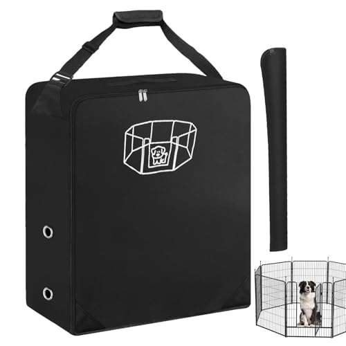 Dog Fence Bag | Portable Dog Fence Bag | Storage Bag | Dog Playpen Storage Bag | Dog Fence Travel Bag | Wide Shoulder Strap Dog Fence Travel Bag for Storing Picnic Gear Dog Pens and Toys von Wcybym