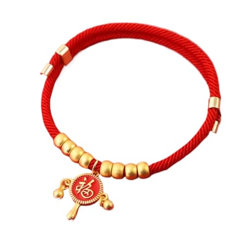 Haustier-Neujahrs-Halsband, Haustier-Halsband, Haustier-Charm-Halskette, kleine Hunde-Halskette, verstellbare Haustier-Halskette, Glücks-Gold-Segenschloss oder Rassel-Charm-Halskette, verstellbar für von Wcybym