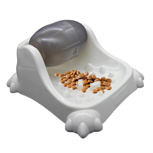 Hunde Slow Feeder Spielzeug | Rotierender Futterspender Puzzle Feeder | Auslaufender langsamer Futternapf für Welpen und Katzen | Engagierender Tierfutterspender für Katzen und Hunde gesunde von Wcybym