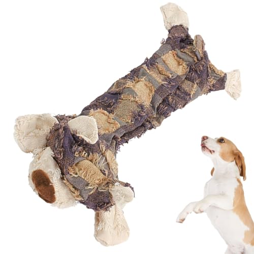 Kauspielzeug für Hunde | Quietschendes Plüsch-Hundespielzeug | Kauplüsch für Hunde in Bärenform | Waschbares Haustier-Quietschspielzeug | Robustes Hundespielzeug für kleine, mittlere und große Rassen, von Wcybym