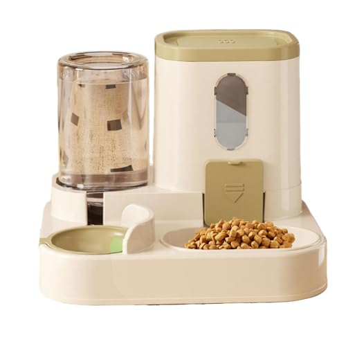 Pet Feeder und Wasserspender Set | Katzen- und Hundefutterspender mit Wassernapf | Automatisches Fütterungs- und Trinksystem | Robuste Futter- und Wasserstation für Katzen und Hunde für Zuhause oder von Wcybym