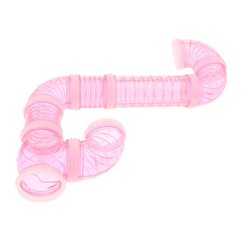 Pet Hamster Tunnel Kleintiere Pipeline Fittings Tube DIY Connected Pink von Wdfnexalai