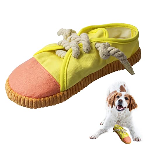 Weatail Hundespielzeug Schuhe Quietschendes Hundekauspielzeug Unzerstörbar Welpenspielzeug Interaktives Kauspielzeug Waschbar Für Kleine Und Mittelgroße Hunde25 X 10 X 6 cm von Weatail