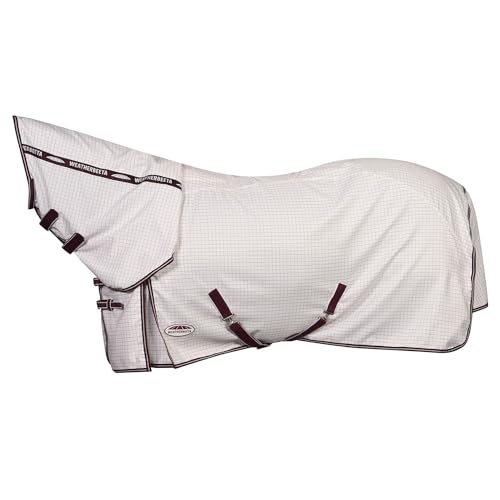 2024 Weatherbeeta Hybrid Jahreszeiten Combo Nacken Teppich 1024540 - White/Kastanienbraun von Weatherbeeta