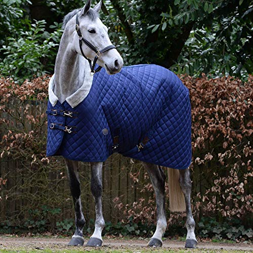 Weatherbeeta Comfitec Deluxe Diamond Quilt Standard Neck Medium Stable Rug 5ft9 Navy von Weatherbeeta