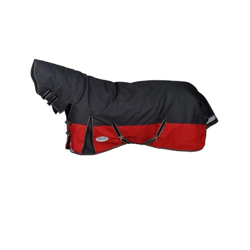 Weatherbeeta Comfitec Plus Dynamic II Combo Neck Medium/IIte Schwarz/Rot/Silber 4'0 von Weatherbeeta