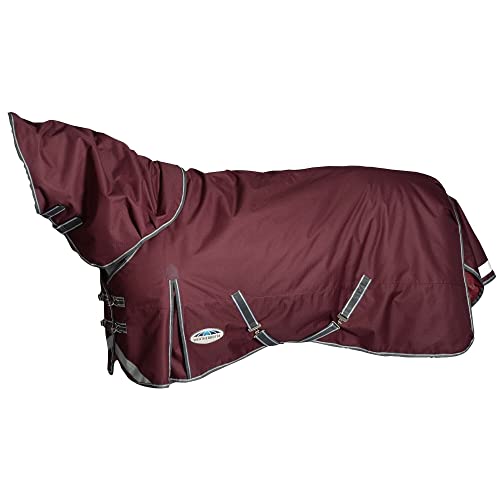 Weatherbeeta Comfitec Plus Dynamic II Detach-A-Neck Medium Maroon Grey White 6'5 von Weatherbeeta