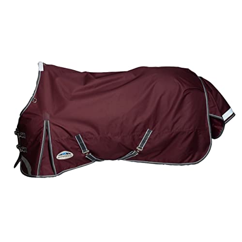 Weatherbeeta Comfitec Plus Dynamic II Standard Medium/Lite 100g - Maroon/Grey/White, Größe:85 von Weatherbeeta