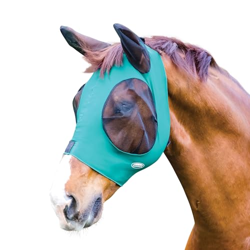 Weatherbeeta Deluxe Stretch Bug Eye Saver with Ears, Farbe:Hunter/Black, Größe:Pony von Weatherbeeta