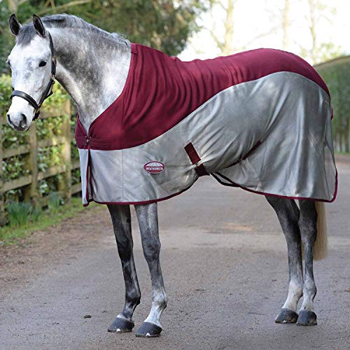 Weatherbeeta Micro-Air Standard Neck Cooler Rug 6ft Burgundy Grey von Weatherbeeta