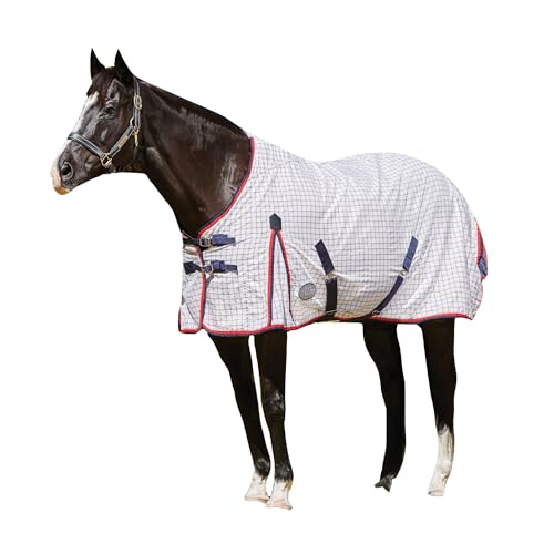 Weatherbeeta Summer Lite Iii Standard Neck Sheet 6ft9 White/red/Navy von Weatherbeeta