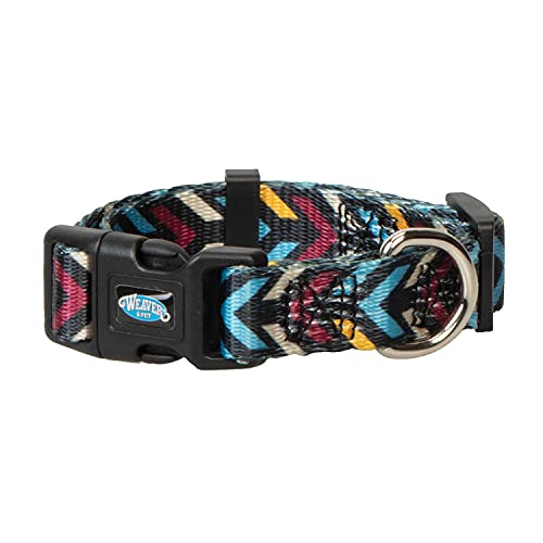 Weaver Pet - Einlagiges Gurtband – gemustertes, verstellbares Snap-N-Go Hundehalsband. von Weaver Pet