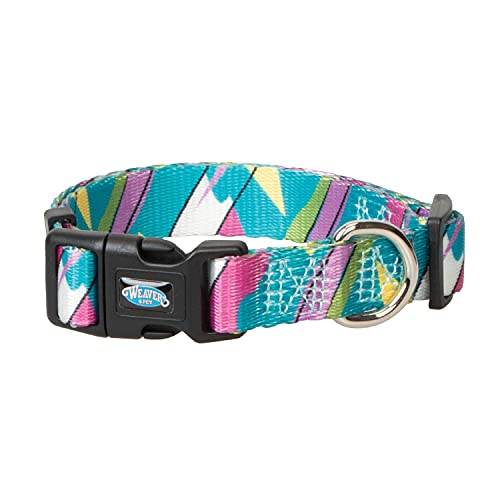 Weaver Pet - Einlagiges Gurtband – gemustertes, verstellbares Snap-N-Go Hundehalsband. von Weaver Pet