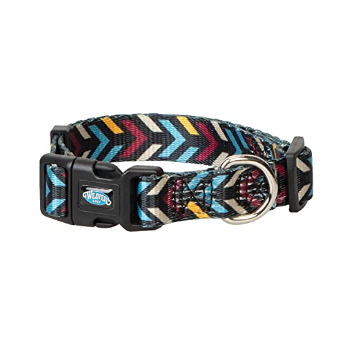 Weaver Pet - Einlagiges Gurtband – gemustertes, verstellbares Snap-N-Go Hundehalsband. von Weaver Pet