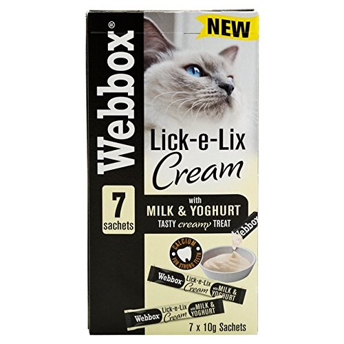 Webbox Cats Delight Lick E Lix Creme mit Joghurt und Milch, 7 Stück, 17 Stück von Webbox