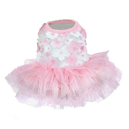 Hund Tutu Kleid Hund Kleid Hund Pfirsich Rock Haustier Party Sommer Kleidung Welpen Mesh Tutu Kleid L von Wedhapy