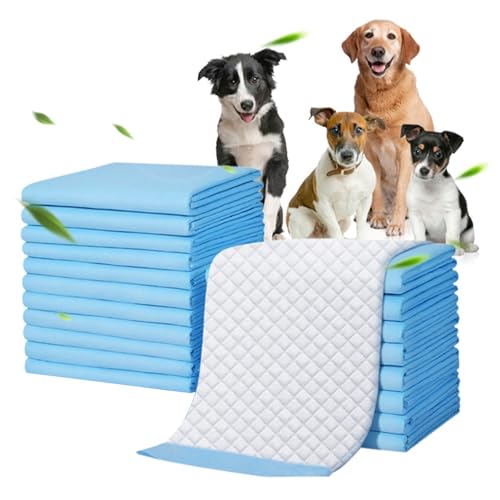 Wedhapy Welpen Trainingsunterlagen 20 Stück Einweg Welpenunterlagen 59,9 X 89,9 cm Saugfähig Auslaufsicher Hunde Wc PIPI Pads Haustiermatten Für Katzen Kaninchen von Wedhapy