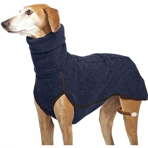 Wedhapy Wintermantel für Hunde hoher Kragen Haustierkleidung für mittelgroße und große Hunde Warmer Wintermantel für große Hunde Pullover für Jagdhunde Deutsche Doggen Hundebedarf Dunkelblau M von Wedhapy