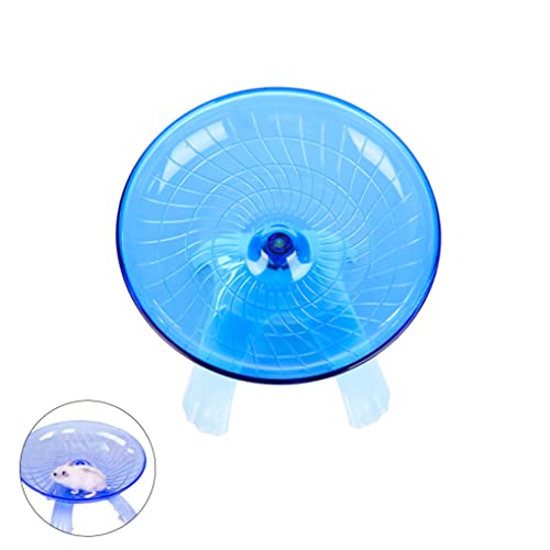 Hamster Toys 1PC Hamster Rad fliegendes Saucer Rad Stiller Spinner für Haustier Syrische Hamster Ratten -Rennmäuse Chinchilla Meerschweinchen Eichhörnchen (blau) von Weduspaty