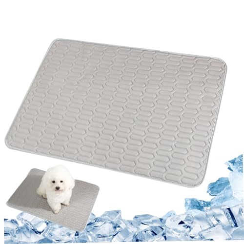 Hundekühlmatte, Haustierkühlmatte, Hundekühlmatte 35x28 '' Nicht -Slip -Hund -Kühlkissen wiederverwendbares weiche Paded -Kühlmatte, Kisten und Bett, Hundmatten zum Schlafen für Haustiere unter 35 lb von Weduspaty