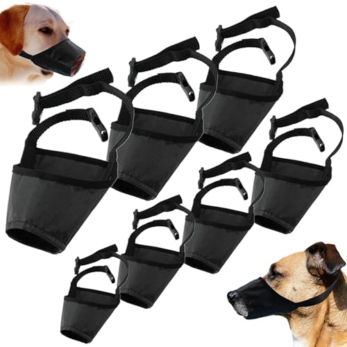 Hundeleme, 7pcs Mündung für kleine mittelgroße große Hunde, 7 Größen Mündung für Hunde, Polyester Hunde Mundschutz für Hunde von Weduspaty