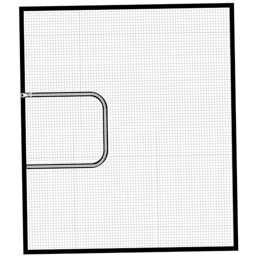 Weduspaty Cat-Fensterbildschirm, 47x47 selbst klebendes feines Fensternetz für Katzen, Haustier Schutzfensterschutz mit Reißverschluss, Aluminiumdrahtfensternetz für Startseite, Fensternetz von Weduspaty