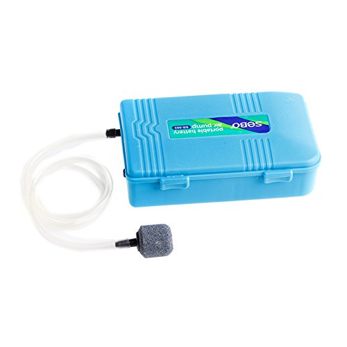Wegiwuca Leiser batteriebetriebener Fisch für Luftsprudler für Aquarien, tragbar zum Angeln mit Luftstein und Tu für Fahrrad Wegiwuca Leiser batteriebetriebener Fisch für Luftsprudler für Aquarien, tragbar zum Angeln mit Luftstein und Tu für Fahrrad von Wegiwuca