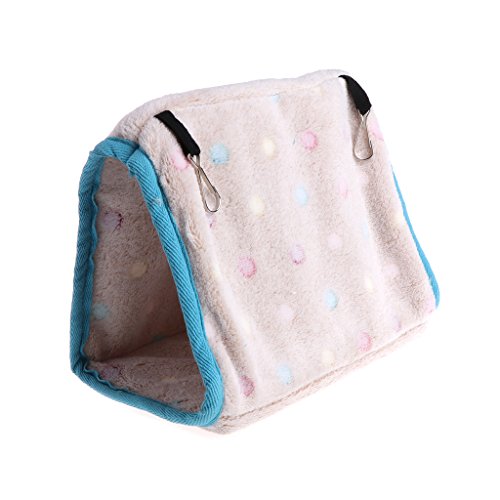 Wegiwuca Warmes Vogelnest Hängematte, Haus, Winterkäfigzelt, Plüsch, Versteck, einfach zu bedienen, Bett für kleine Finken, Papageien, afrikanisches Grau, für kleine Papageien für große Vögel, Conure Wegiwuca Warmes Vogelnest Hängematte, Haus, Winterkäfigzelt, Plüsch, Versteck, einfach zu bedienen, Bett für kleine Finken, Papageien, afrikanisches Grau, für kleine Papageien für große Vögel, Conure von Wegiwuca