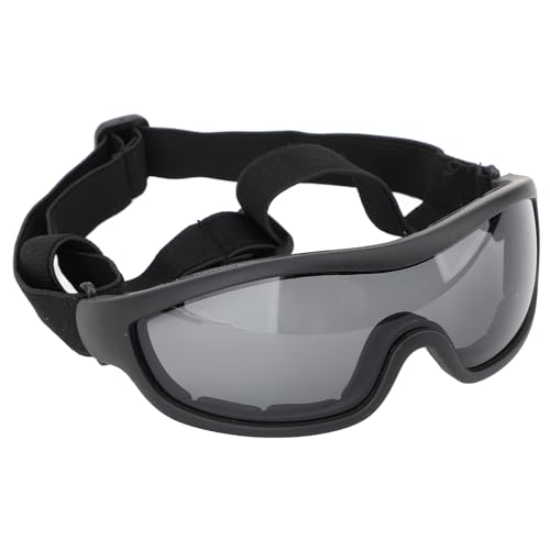 Haustierbrille, Winddichter Verstellbarer Riemen, Bequeme Hundesonnenbrille Zum Spazierengehen (Grau) von Weikeya