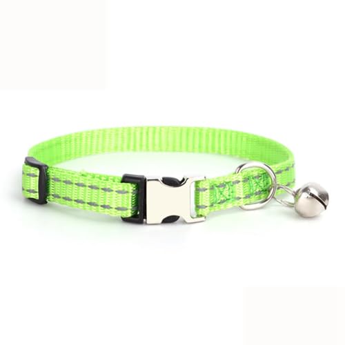 Hundehalsband mit Glöckchen, reflektierend, für Mädchen, Jungen, Nylon, Metallschnalle, Welpen, Größe XS, XS, XS, XS, XXS, XS, XS, XXS, Grün, Größe XS Hundehalsband mit Glöckchen, reflektierend, für Mädchen, Jungen, Nylon, Metallschnalle, Welpen, Größe XS, XS, XS, XS, XXS, XS, XS, XXS, Grün, Größe XS von Weimostar