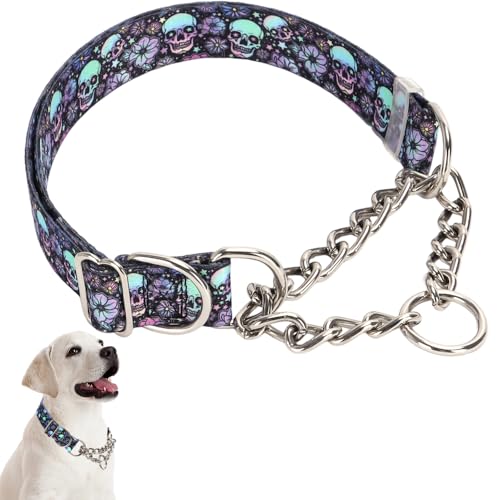 Martingale-Halsband aus Edelstahl für Hunde, kein Ziehen, rutschfestes Halsband, Training, ausbruchsicher, strapazierfähig, für kleine, mittelgroße und große Hunde, Jungen, männliches Haustier Martingale-Halsband aus Edelstahl für Hunde, kein Ziehen, rutschfestes Halsband, Training, ausbruchsicher, strapazierfähig, für kleine, mittelgroße und große Hunde, Jungen, männliches Haustier von Weimostar