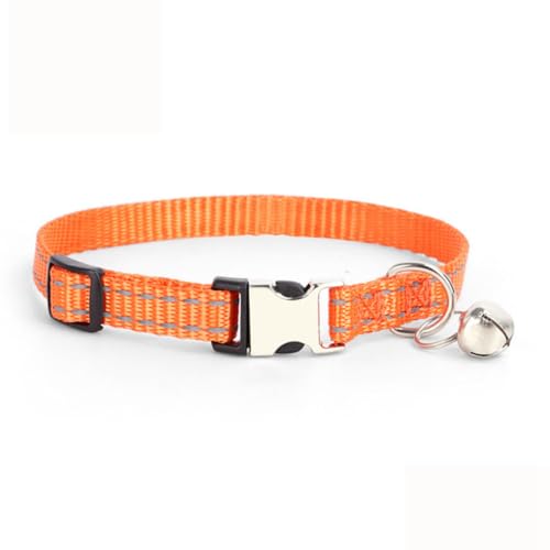 Orange XXS Hundehalsband mit Glöckchen, Katzenhalsband, reflektierend, für Mädchen, Damen, Jungen, Nylon, Metallschnalle, Puppia, XS, XS, XS Orange XXS Hundehalsband mit Glöckchen, Katzenhalsband, reflektierend, für Mädchen, Damen, Jungen, Nylon, Metallschnalle, Puppia, XS, XS, XS von Weimostar