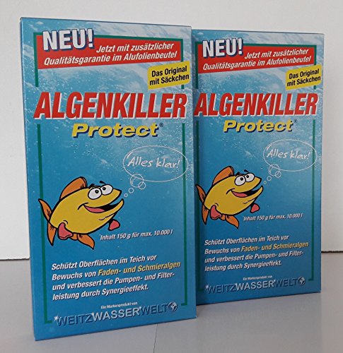 Algenkiller Protect - 2 x 150 gr zuverlässig gegen alle Algen im Teich von Weitz-Wasserwelt