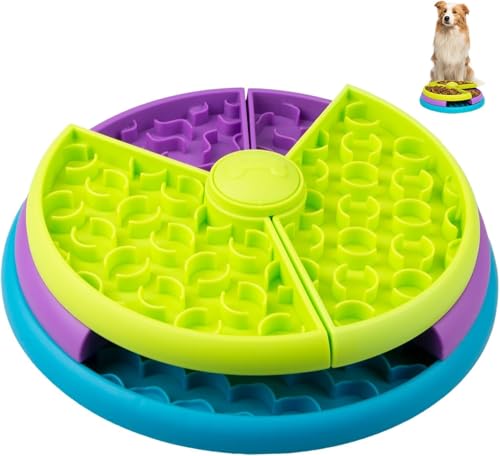 Hunde Langsamer Fressnapf Langsamer für Hunde Puzzle-Futternapf Interaktives Intelligenzspielzeug für Hundes 3 Drehbare Ebenen Mentale Stimulation, für Langsamere Fressgeschwindigkeit Hunde Langsamer Fressnapf Langsamer für Hunde Puzzle-Futternapf Interaktives Intelligenzspielzeug für Hundes 3 Drehbare Ebenen Mentale Stimulation, für Langsamere Fressgeschwindigkeit von Wekuw