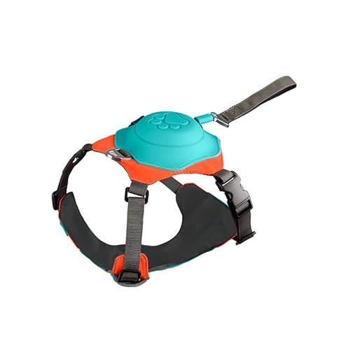 Wenxiufong 2-in-1-Hundegeschirr mit einziehbarer Leine, automatische Anti-Burst-Schlagfunktion, verstellbar, atmungsaktiv von Wenxiufong