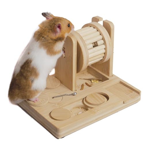 Wepets 9 in 1 Ratten-Bereicherungsspielzeug für kleine Tiere, interaktives Versteck-Leckerlis, Puzzle-Schnüffelspiel für Hamster (Zwerg, Syrian, Robo, Chinesisch), Ratten, Mäuse, Rennmäuse von Wepets