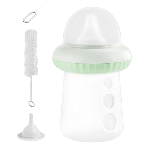 Weppduk Babyflasche für Kätzchen, Fläschchen für Kätzchen | Babyflasche für Kätzchen | Babyflasche aus Silikon, abnehmbare und leicht zu reinigende Flasche für Frettchen, Waschbären, von Weppduk