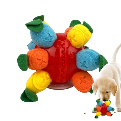 Weppduk Hundespielzeug, Puzzleball für Hunde - Interaktiver Schnupffall mit Karotten-Design, tragbares Schnüffelspielzeug mit Sound, der das Training der Fähigkeiten von von Weppduk