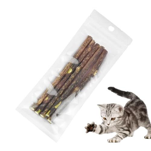 Weppduk Katzenminze-Sticks für Katzen,Katzen-Kaustick | Katzenzahnreinigungs-Kauspielzeug,Katzenminze-Spielzeug für die Zahnpflege, Katzen-Kauspielzeug, Katzen-Beißspielzeug, von Weppduk