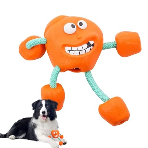 Weppduk Kauspielzeug für Hunde, Gummi, unzerstörbar, bissfest, quietschend, lustiges Hundespielzeug für aggressive Kauer, super Kauer, Hundespielzeug für Zahnreinigung und Zahnfleischmassage Weppduk Kauspielzeug für Hunde, Gummi, unzerstörbar, bissfest, quietschend, lustiges Hundespielzeug für aggressive Kauer, super Kauer, Hundespielzeug für Zahnreinigung und Zahnfleischmassage von Weppduk