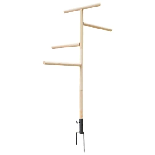 Weppduk Küken-Sitzstange, 145 Cm X 40 Cm, Tragbare Trainingsstange Für Hühner, Einfach Zu Verwendende Küken-Trainingsstange, Hölzerner Küken-Sitzstange Für Nymphensittiche, Papageien, Truthähne, Hühne von Weppduk