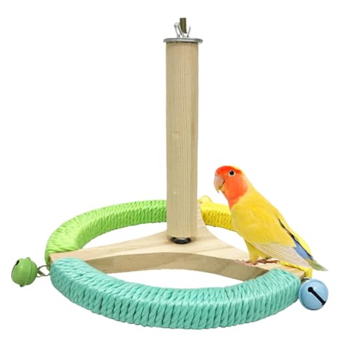 Weqizuerqi Bohrmaschine für den Käfig Vogelkäfig - Perrot Perrot Perch Interactive Parkeet Toy,Rotierende Anreicherung Zubehör für Käfig von Weqizuerqi